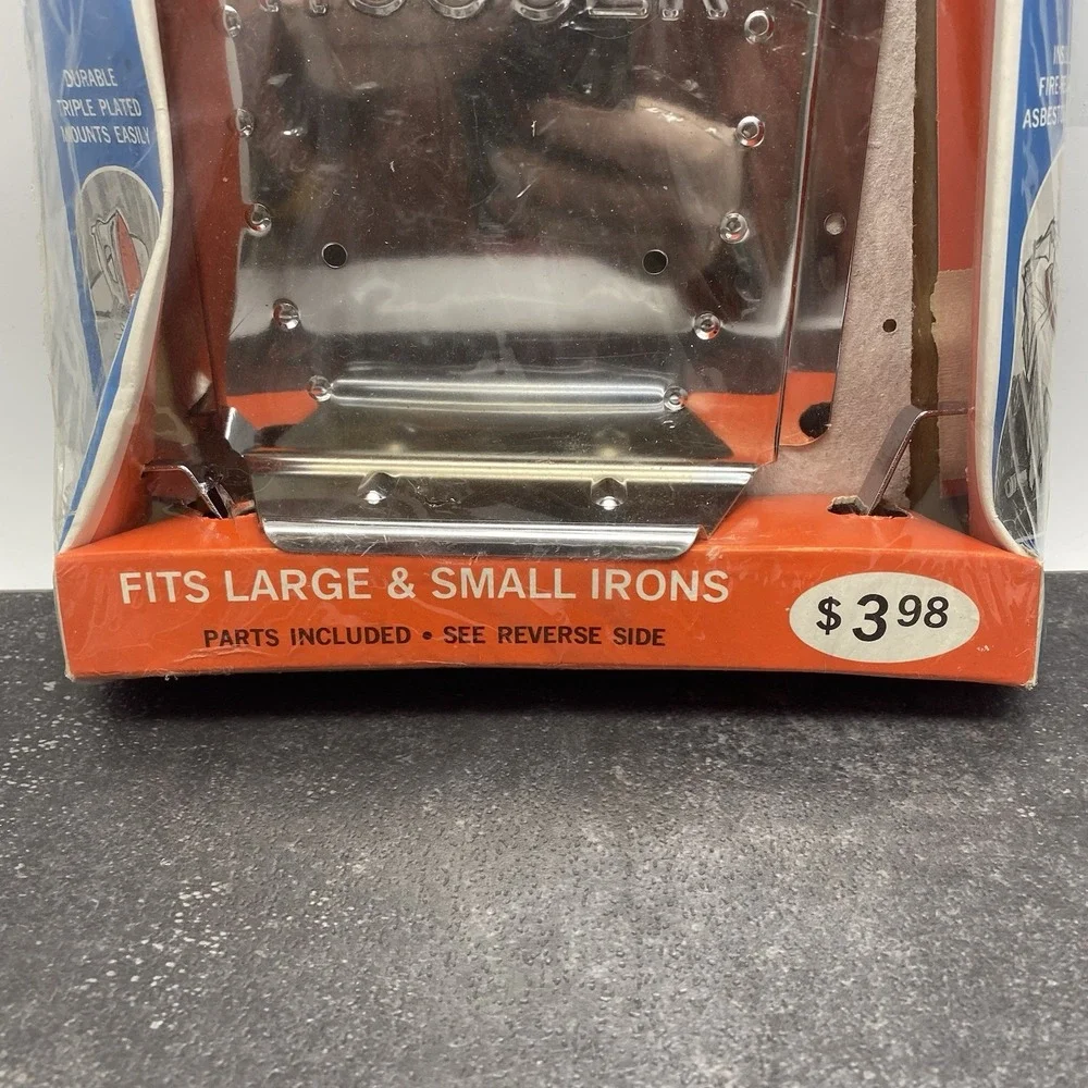 Vintage Clothes Iron Hugger‎ Wall Storage Holder Hanging Original Package Unused